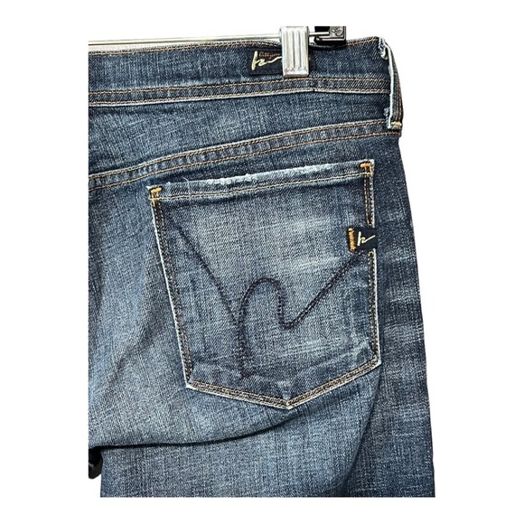 Citizens Of Humanity 31W Ingrid Stretch Jean #002 Low Waist Flare Distressed - Picture 6 of 11